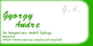 gyorgy andre business card